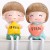 Creative Resin Craft Ornament Make Money Support a Family of Four Hanging Feet Doll Wedding Room Decorations Wedding Furnishings