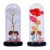 New Couple Eternal Rose LED Light Glass Cover Ornaments Crafts Valentine's Day Gift Manufacturer