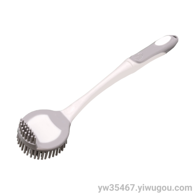 Y31-6018 AIRSUN Kitchen Brush Pot Cleaning Brush Long Handle Sink Bottom Decontamination Dish Brush Silicone Not Hurt Pot