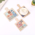 Square Belt Hanging Hole Design Cartoon Absorbent Ceramic Coaster Insulated Dining Table Mat Tableware Coffee Teacup Mat Logo