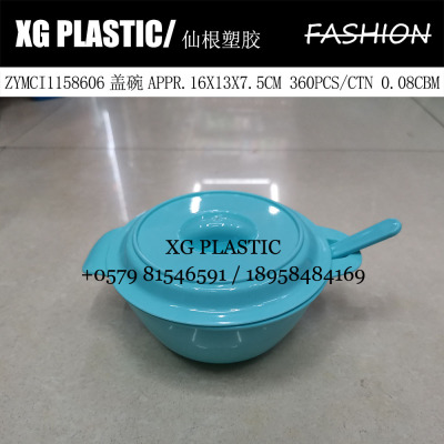 bowl with lid with spoon classic fashion plastic bowl for kids hot sales cheap price bowl set round binaural bowl new