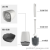 Y31-6012 AIRSUN Wall-Mounted Toilet Brush Set Punch-Free Household Toilet Brush Cleaning Brush