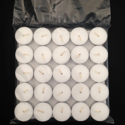 Candle Factory in Stock Wholesale 100 Pieces Burning 4 Hours White Paraffin Aluminum Case Tealight Aromatherapy Display Picture Tea Boiling