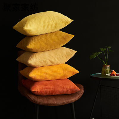Winter Warm Sun Corduroy Pillow More than in Stock Wholesale Multicolor Minimalism Corn Cob Sofa Cushion Cushion