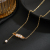 Classic Jewelry Light Luxury and Simplicity 18K Gold Plating Natural Freshwater Pearl Necklace Golden Surround plus Pendant White