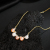 Classic Jewelry Light Luxury and Simplicity Style 18K Gold Plating Natural Freshwater Pearl Necklace Multicolor Style