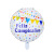 18-Inch Western Happy Birthday round Aluminum Balloon Spanish Birthday Party Gathering Decoration Balloon