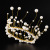 Factory Direct Sales Pearl Crown Cake Decoration Artificial Headdress Baking Decoration Birthday Cake Crown Spot