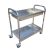 Bowl-Receiving Cart Stainless Steel Dining Car Double-Layer Trolley Mobile Thickened Hotel Food Delivery Van Drinks Trolley