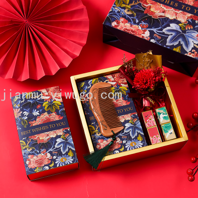 Chinese Style Mother's Day to Give Mom Elder Nurse's Day Gift Rose Tea Gift Box Set Birthday Employee Benefits