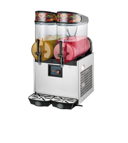 12LX2双缸雪融机 不锈钢雪泥机 奶茶店双缸沙冰机 雪蓉机