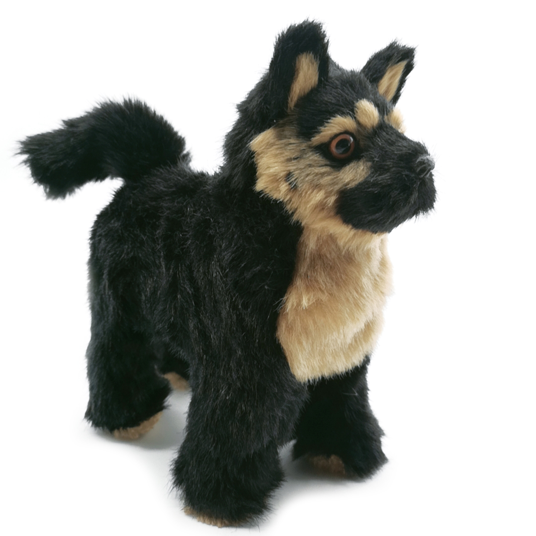 电动仿真狗毛绒黑贝会走会动机器狗男孩女孩玩具节日礼物厂家直销