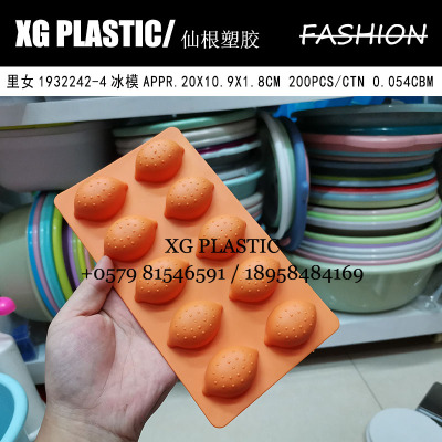 plastic ice mold TPR ice mold household DIY ice mould 10 grid fruit ice tray ice cube mold fashion style cheap price hot