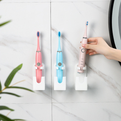 Electric Toothbrush Holder Punch-Free Wall-Mounted Toothbrush Bracket Holder Wall-Mounted Bathroom Rack Bathroom Storage Rack