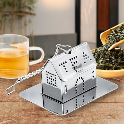 Mr. Tea 304 Primary Color Small House Does Not Stainless Steel Tea Strainers Tea Strainer/Filter Tea Accessories Make Tea