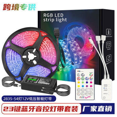 LED Light Strip 2835rgb Bluetooth 23 Key Voice Control Set App Music Rhythm Colorful Color Changing Decoration Ambience Light