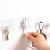Transparent Adhesive Socket Hook Hanging Power Plug Paste Bracket Plastic Wall Strong Nail-Free Hook