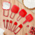 Mr. Tea 9-Piece Plastic Baking Measuring Cup with Scale Measuring Spoon Measuring Spoon Set Plastic Measuring Cups Measuring Spoon