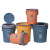 Large Thick Trash Can Household Kitchen Pressure Ring Sorting Trash Bin Bathroom Nordic Creative with Cover Dust Basket