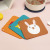 Creative Cute Cartoon Animal Silicone Bowl Pad Household Thickened and Anti-Scald Dining Table round and Square Creative Coaster Wholesale