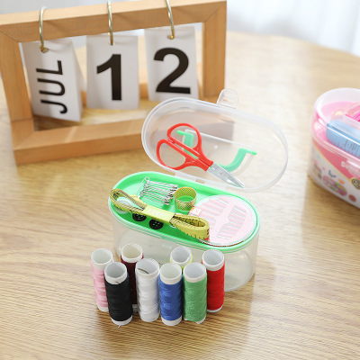 9-Piece Portable Sewing Kit Practical Home Multi-Functional Sewing Box Sewing Needle Line Storage Box Wholesale