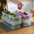 Hot Sale Kitchen Refrigerator Moisture-Proof Seafood Food Draining Crisper Sealed Storage Box Draining Mat Box