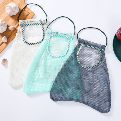 Creative Kitchen Fruits and Vegetables Storage Mesh Bag Hanging Multi-Purpose Ginger and Garlic Onion Sorting Bag Storage Bag Wholesale