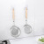 Household Stainless Steel Colander Fried Small Hole Strainer Spoon Wooden Handle Strainer Multi-Specification Hanging Oil Grid