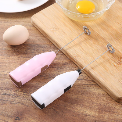Factory Direct Electric Handheld Household Kitchen Egg Beater Mini Stainless Steel Egg Coffee Milk Tea Blender