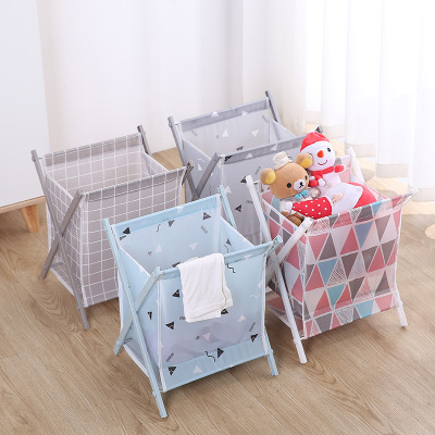 Household Fabrics Large Laundry Basket Multi-Functional Assembly Laundry Basket Clothes Storage Basket Foldable Storage Laundry Basket