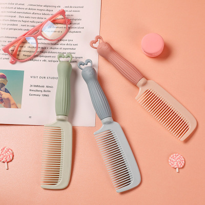 Factory Direct Sales Cartoon Soft Cute Rabbit Comb Korean Cute Girl Comb Portable with Girl Hair Curling Comb