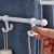 Punch Free Towel Rack Simple Black Folding Rotating Movable Bracket Bathroom Bathroom Sanitary Hanging Towel Bar