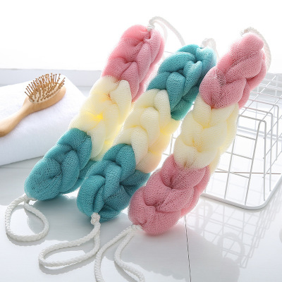 Loofah Foaming Net Ball Bath Gadget Back Rubbing Bath Towel Bathing Accessories Cute Girl Long Strip Not Scattered Foaming Net