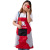 Little Bear Cartoon Hand-Wiping Apron Household Kitchen Waterproof Oil-Proof Fashion Female Korean Style Adult Smock Work Cooking