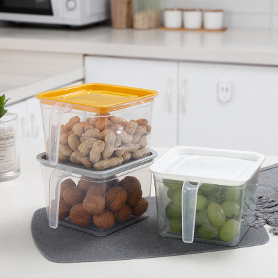 Multifunctional Refrigerator Storage Box Transparent Drawer Type Egg Food Frozen Storage Box Sealed Crisper Wholesale