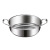 Zhaming Thickened 304 Stainless Steel Compound Bottom Hot Pot Non-Stick Bottom Hot Pot Large Soup Pot Double Bottom Multi-Purpose Clear Soup Pot with Lid