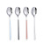 304 Stainless Steel Spoon Long Handle Spoon Western Food Eating Spoon Color Dessert Spoon Children Spoon Spoon Dinner Spoon Spoon