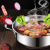 Zhaming Thickened 304 Stainless Steel Compound Bottom Hot Pot Non-Stick Bottom Hot Pot Large Soup Pot Double Bottom Multi-Purpose Clear Soup Pot with Lid