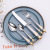 Steak Knife and Fork Five-Piece Torch Tea Spoon Tea Fork High-Grade 24K Gold Plated 304 Stainless Steel Western Food Knife, Fork and Spoon Suit