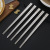 304 Stainless Steel Chopsticks Square Laser Household Hotel Stainless Steel Tableware Set Factory Wholesale