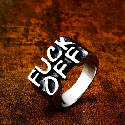 Yunjin Wish Hot Sale New Fu Ponke Style Ring Europe and America Creative Fashion Vintage Ring Female Accessories