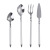 New Product Creative Hotel Tableware Four-Piece Set Western Tableware Yue Hai Shen 304 Stainless Steel Steak Knife, Fork and Spoon Coffee Spoon