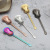 304 Stainless Steel Coffee Spoon Stirring Spoon Titanium-Plated Ice Bar Guitar Spoon Music Bar Spoon Creative Gift Spoon