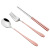 304 Stainless Steel Portable Tableware 304 Spoon Chopsticks Sets Creative Gift Outdoor Travel Two Or Three Pieces In A Set Wholesale