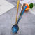 Wholesale 304 Stainless Steel Korean Spoon Large round Spoon Cutlery Mixing Long Handle Spoon Gold Plated Scoop and Spoon