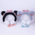 Cartoon Fashion Plush Bear Headset Children's Cute Bow Headset with Wire Foreign Trade Wholesale.