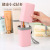 Portable Wheat Straw Water Cup Toothbrush Case Rack Washing Set Wheat Straw Square Gargle Cup Outdoor Travel Cup