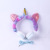 Cartoon Fashion Plush Unicorn Headset Children's Cute Headset with Wire Student Gift Cross-Border.