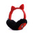 Cartoon Cartoon Plush Warm Headset Spider-Man Cat Ear with Light Cute Wired Led Headset with Wire.