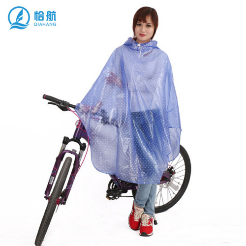 pvc bicycle electric car poncho fashion polka dot raincoat unisex t